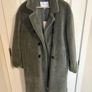 Rebecca Minkoff Green Wool Coat